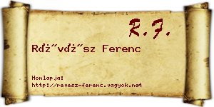 Révész Ferenc névjegykártya